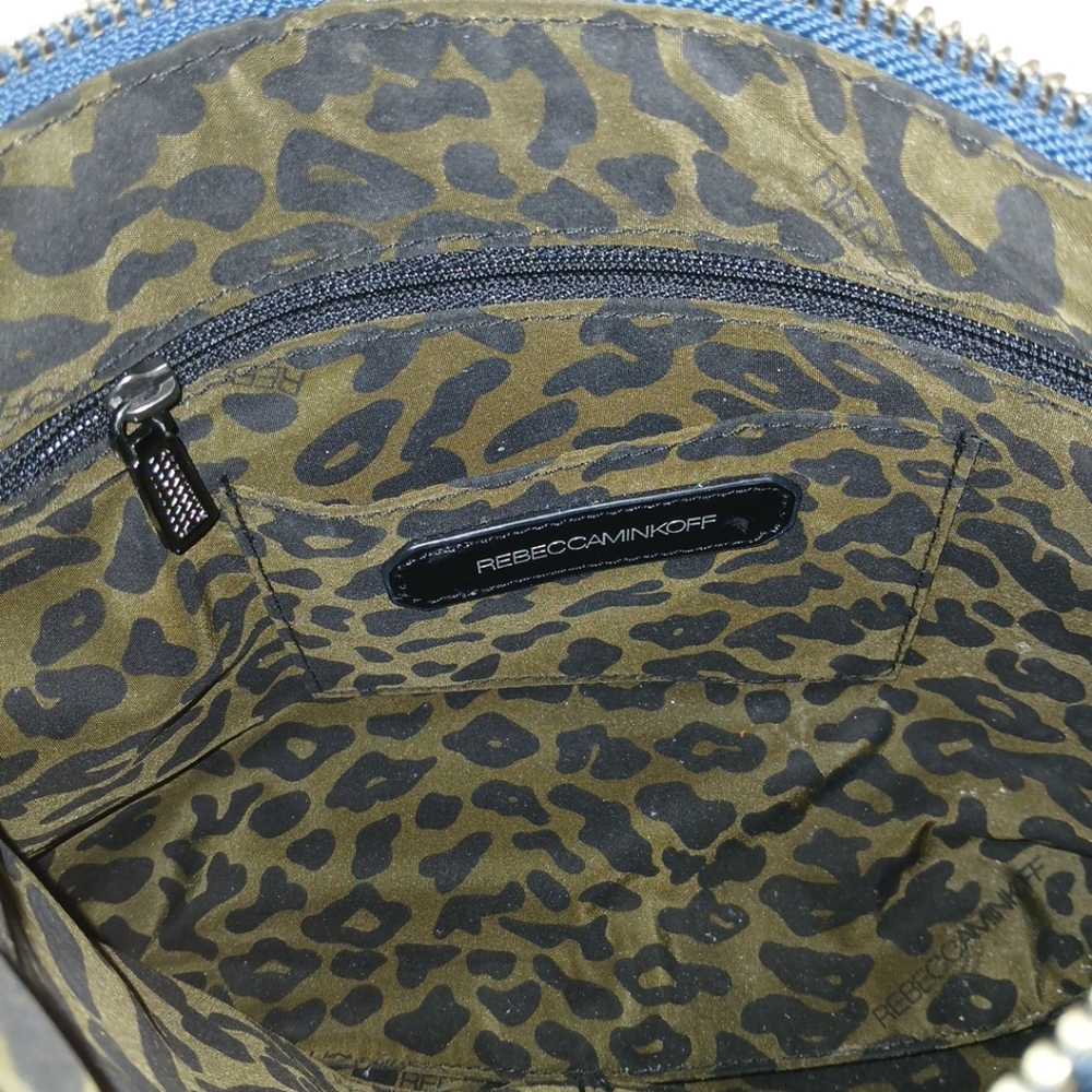 Rebecca Minkoff Blue Leather Mini Mac Crossbody Bag - Picture 11 of 14
